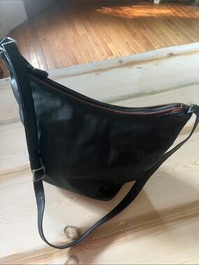 Derek Alexander 90’s Black Leather Crossbody Bag -Pristine